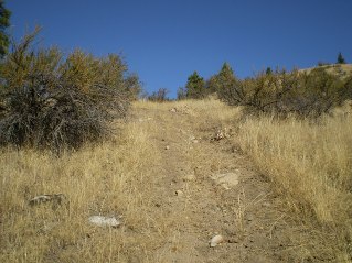 A short distance up the trail, Oliver Mtn 2011-09.